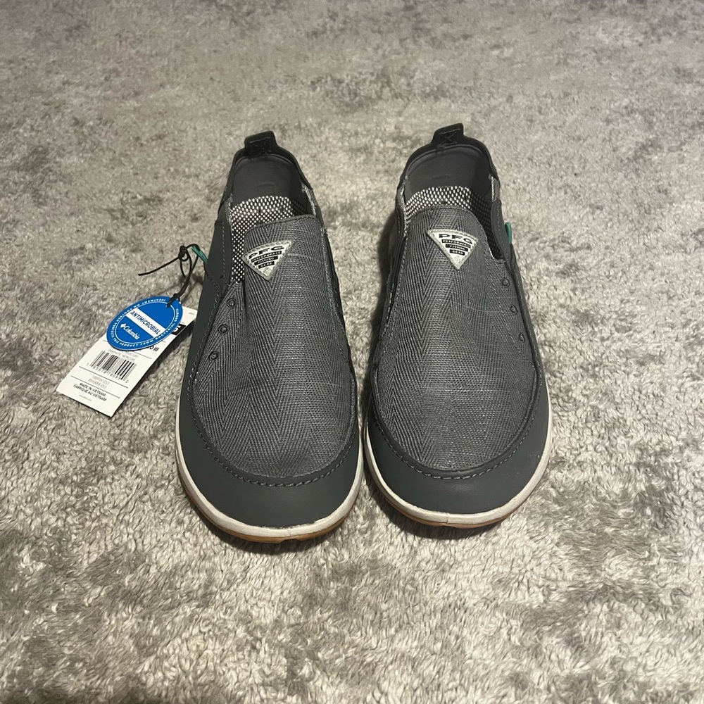Men's Gray Columbia PFG Slip-On Shoes